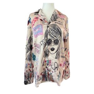 Taylor Swift Eras Tour Graphic Shirt Women’s Small - 1989 Shake it Off Midnights